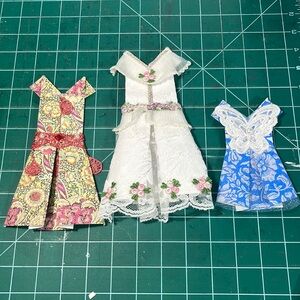 Whimsical Handmade Origami Dresses